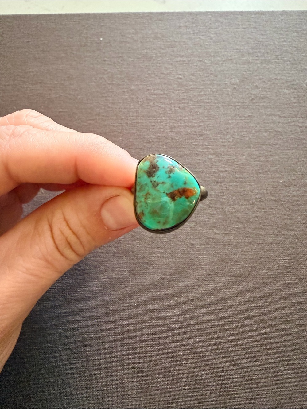 Turquoise and Sterling Silver Ring